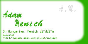 adam menich business card